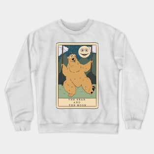 The bear and the moon Crewneck Sweatshirt